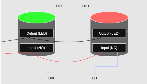 A simple diagram of the button wiring